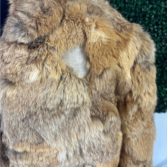 Women's Tan Fur Jacket - Picture 3 of 3